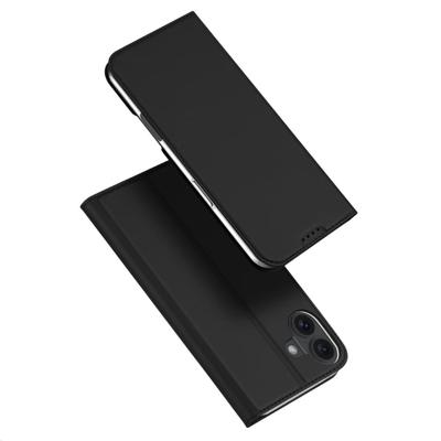 Dux Ducis iPhone 16 Plus hoesje - Slim bookcase - Zwart Dux Ducis iPhone 16 Plus hoesje - Slim bookcase - Zwart