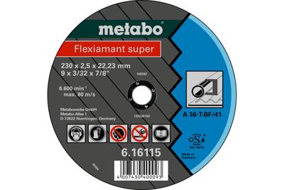 Metabo 616109000 Doorslijpschijf recht 150 mm 25 stuk(s) Metaal