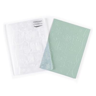 Vaessen Creative • embossing folder sneeuwpoppen