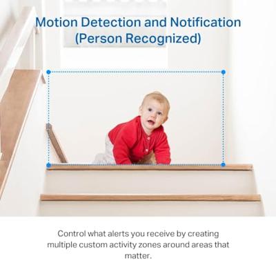 Tapo C211-2K Pan/Tilt beveiligingscamera voor babyfoon, huisdiercamera, bewegingsdetectie en tracking, werkt met Alexa en Google