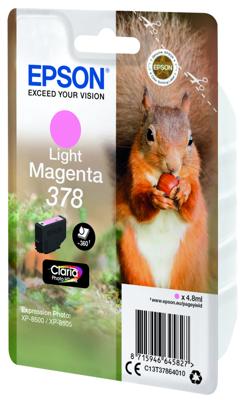 Epson 378 4.8ml Licht-magenta inktcartridge Epson 378 4.8ml Licht-magenta inktcartridge