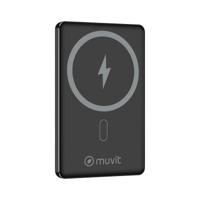 Powerbank Muvit for Change Zwart Aluminium 5000 mAh - thumbnail