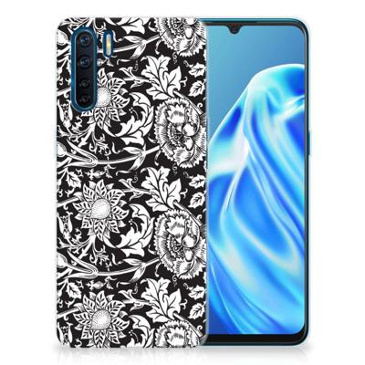 OPPO A91 | TPU Case | Black Flowers OPPO A91 | TPU Case | Black Flowers