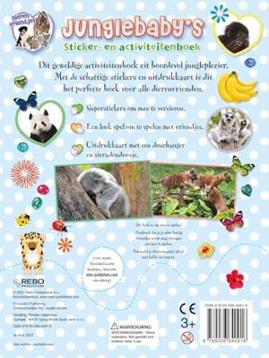 Rebo Publishers Dierenvriendjes - junglebaby&apos;s sticker- en activiteitenboek