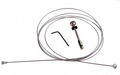 Slurf Binnenkabel trommelrem + aanschroefeind 225 cm