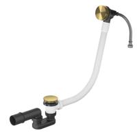 Hotbath Badoverloop Vulcombinatie Archie Geborsteld Messing PVD - thumbnail