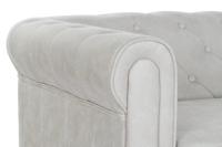 Sofa DKD Home Decor 151 x 82 x 70 cm Natuurlijk Hout Bruin Crème Vintage - thumbnail