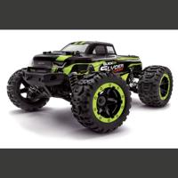 Blackzon Groen Brushless 1:16 RC auto Elektro Monstertruck 4WD 2,4 GHz Incl. accu en lader, Met lichteffect - thumbnail