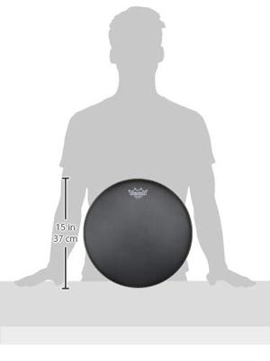 Remo ES-0814-10 Ebony Suede Ambassador Black Dot 14 inch drumvel Remo ES-0814-10 Ebony Suede Ambassador Black Dot 14 inch drumvel