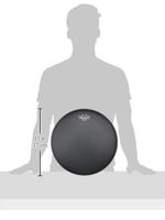 Remo ES-0814-10 Ebony Suede Ambassador Black Dot 14 inch drumvel - thumbnail
