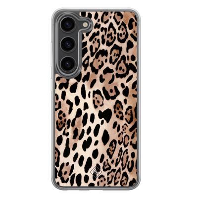 Samsung Galaxy S23 Plus hybride hoesje - Golden wildcat