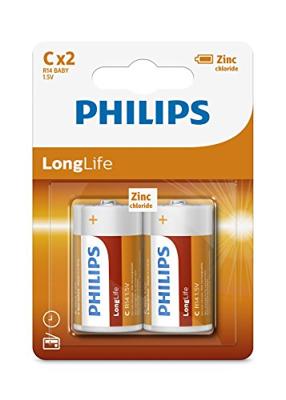 Philips Philips Longlife Engelse staaf R14 bl.a2 3111010