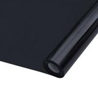 VidaXL Raamfolies 3 st statisch mat pvc zwart - thumbnail