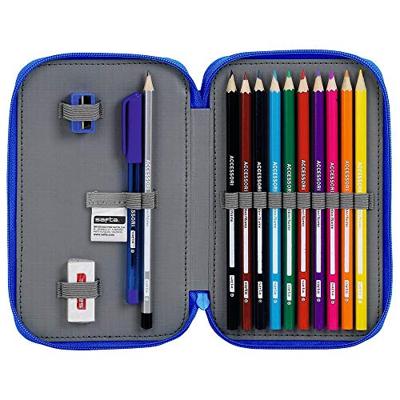 Dubbele etui Real Zaragoza Blauw 12.5 x 19.5 x 4 cm (28 Onderdelen) Dubbele etui Real Zaragoza Blauw 12.5 x 19.5 x 4 cm (28 Onderdelen)