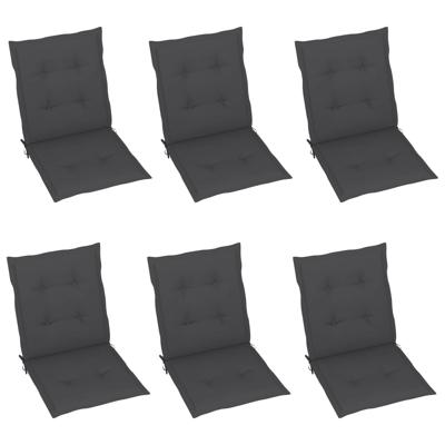 VidaXL Tuinstoelkussens 6 st oxford stof antracietkleurig VidaXL Tuinstoelkussens 6 st oxford stof antracietkleurig