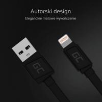 Green Cell KABGC02 Lightning-kabel 0,25 m Zwart - thumbnail