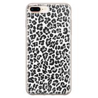 iPhone 8 Plus/7 Plus siliconen telefoonhoesje - Luipaard grijs - thumbnail