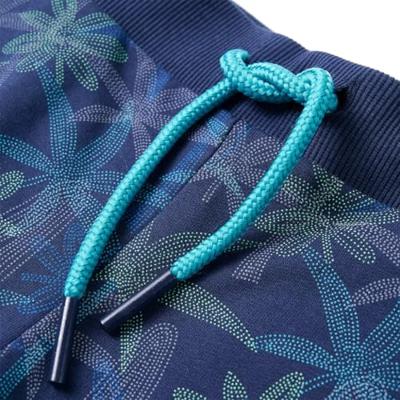 Kindershorts met trekkoord 116 marineblauw - thumbnail