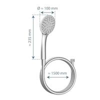 Schutte NAPOLI handdoucheset | 4 functies | chroom
 - 61831 - thumbnail