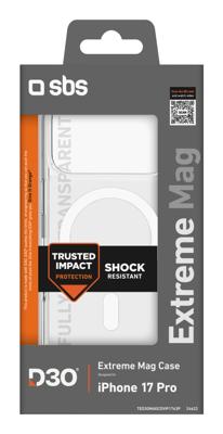 sbs mobile Cover Apple iPhone 17 Pro Transparant MagSafe compatible