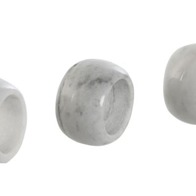 Servethouder Home ESPRIT Wit Marmer 4,8 x 4,8 x 3,3 cm 4 Onderdelen Servethouder Home ESPRIT Wit Marmer 4,8 x 4,8 x 3,3 cm 4 Onderdelen