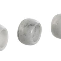 Servethouder Home ESPRIT Wit Marmer 4,8 x 4,8 x 3,3 cm 4 Onderdelen - thumbnail