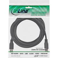 InLine 35230 USB 3.0 kabel, A naar A, zwart, 3 m - thumbnail