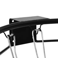 Basketbalring 45 cm staal zwart - thumbnail