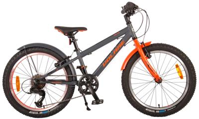 Volare rocky kinderfiets - 20 inch - grijs oranje - 6 speed - prime collection