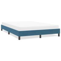 Bedframe zonder matras 160x220 cm fluweel donkerblauw - thumbnail