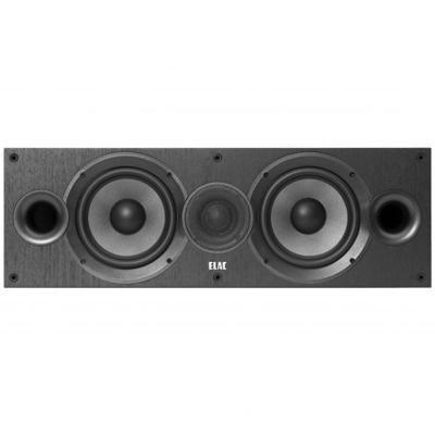 ELAC Debut 2.0 C6.2 Center-luidspreker voor muziekweergave via stereo-installatie, 5.1 surround soundsysteem, uitstekend geluid en hoogwaardig design, 2-weg luidspreker, zwart decor