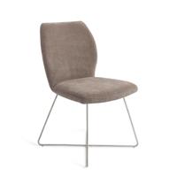 Jesper Home Eetkamerstoel 'Ikata' Cross Steel, kleur Mocha Mist - thumbnail