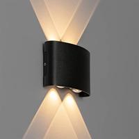 QAZQA Buiten wandlamp zwart incl. LED 4-lichts IP54 - Silly - thumbnail