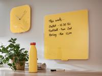 Wandklok leitz cosy glas geel - thumbnail
