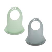 SET VAN 2 CELADON GROENE SLABSLABJES - CHARM GRIJS - thumbnail