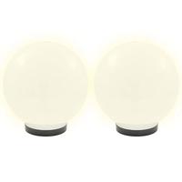 VidaXL Led-bollampen 2 st rond 25 cm pmma - thumbnail