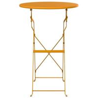 Bistrotafel Mosterdgeel Ø50x71 cm Poedercoating staal - thumbnail