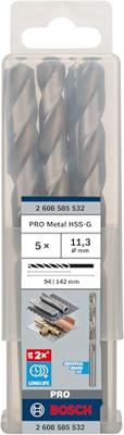 Bosch Accessoires Metaalboren HSS-G, Standard 11,3 x 94 x 142 mm 5st - 2608585532 - thumbnail