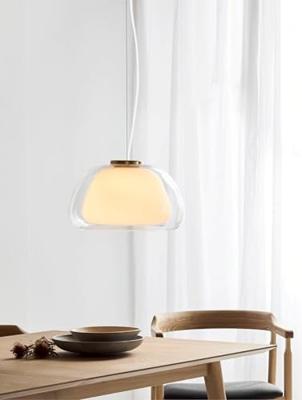 Hanglamp opaal glas E27 &apos;Jelly&apos; modern 39 cm