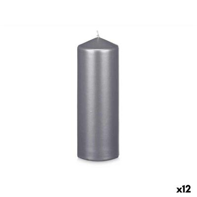 Kaars Acorde Zilverkleurig 7 x 20 x 7 cm (12 Stuks) Kaars Acorde Zilverkleurig 7 x 20 x 7 cm (12 Stuks)