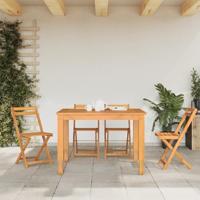 Bistrostoelen 4 st inklapbaar massief acaciahout - thumbnail