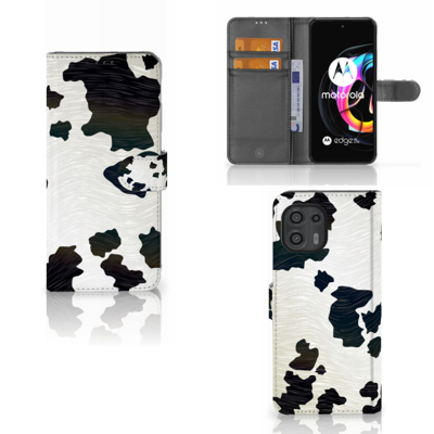 Motorola Edge 20 Lite | Telefoonhoesje | Met pasjeshouder | Koeienvlekken Motorola Edge 20 Lite | Telefoonhoesje | Met pasjeshouder | Koeienvlekken