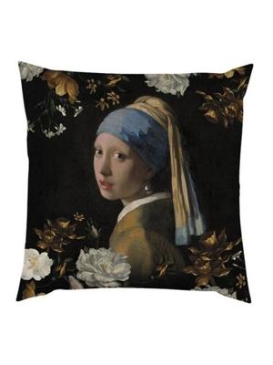 Essenza Essenza for Maurtitshuis Floral Girl Cushion 50x50 Black