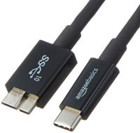 Amazon Basics USB-C to Micro USB 3.1 Gen 2 Fast Charging Cable, 10Gbps High-Speed, 3 Foot, Black - thumbnail