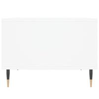 Salontafel 60x50x36,5 cm bewerkt hout wit - thumbnail