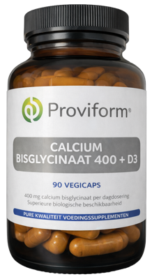 Calcium bisglycinaat 400 + D3 90 Vegetarische capsules