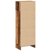 Boekenkast 40x24x109 cm bewerkt hout oud houtkleurig - thumbnail