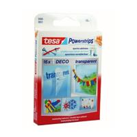 tesa POWERSTRIPS® Dubbelzijdig plakband Transparant Inhoud: 16 stuk(s) - thumbnail
