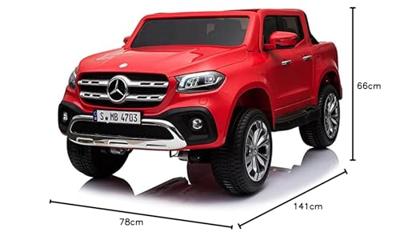 Elektrische auto voor kinderen Injusa Mercedes Benz X Class Pick Up Rood
