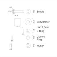 Schabus 200361 SHT 8060 Mini-vlotterschakelaar - thumbnail